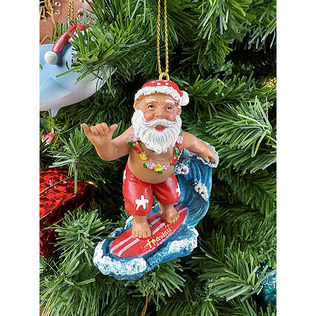 ハワイアン　クリスマスオーナメント　（ビッグウェーブサンタ）　アメリカ雑貨　アメリカン雑貨 |  | 07