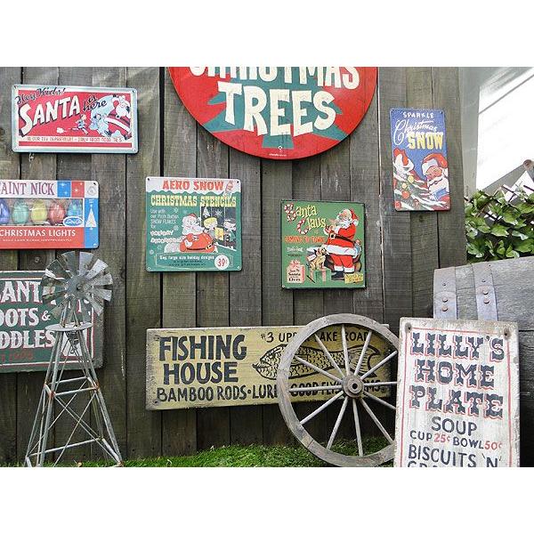 クリスマス　U.S.ヘヴィースチールサイン　（サンタが街にやって来た）　アメリカン雑貨　アメリカ雑貨 | アメリカン レトロ | 03