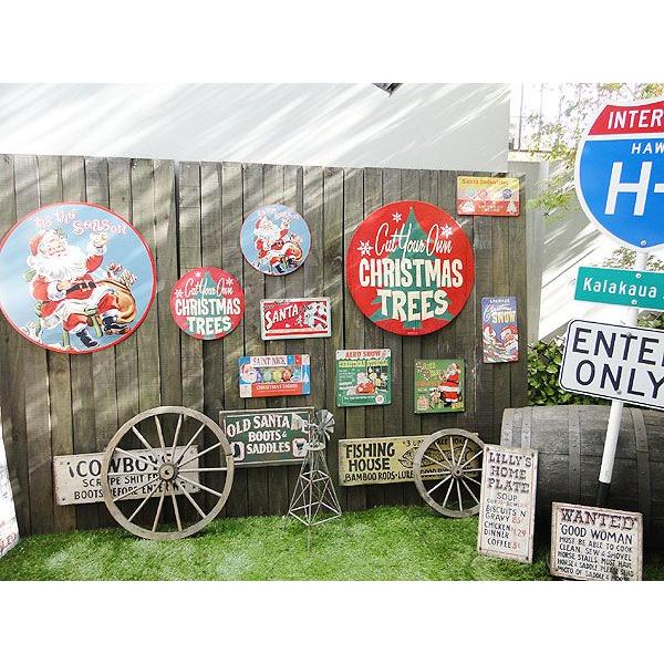 クリスマス　U.S.ヘヴィースチールサイン　（サンタが街にやって来た）　アメリカン雑貨　アメリカ雑貨 | アメリカン レトロ | 04