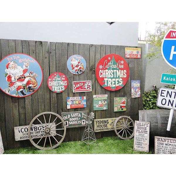 アメリカン レトロ クリスマス U.S.ヘヴィースチールサイン