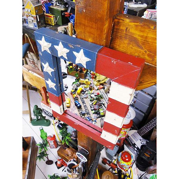 星条旗ウォールミラー アメリカ雑貨 アメリカン雑貨 |  | 01