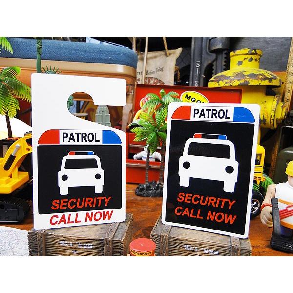 パーキングパーミット　ハングタグ＆ステッカーセット　（セキュリティ警備中）　アメリカ雑貨　アメリカン雑貨 | 