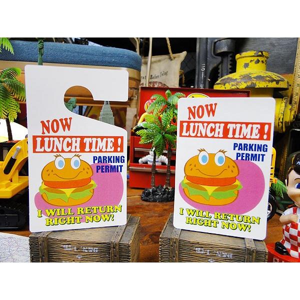 パーキングパーミット　ハングタグ＆ステッカーセット　（只今昼食中直ぐ戻ります）　アメリカ雑貨　アメリカン雑貨 | 