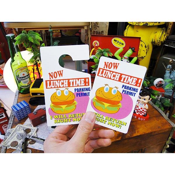パーキングパーミット　ハングタグ＆ステッカーセット　（只今昼食中直ぐ戻ります）　アメリカ雑貨　アメリカン雑貨 |  | 01