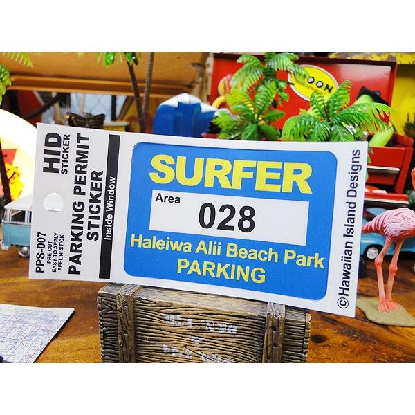 サーファーパーキングパーミット　ステッカー　（ハレイワビーチ）　アメリカ雑貨　アメリカン雑貨 爆買 | 
