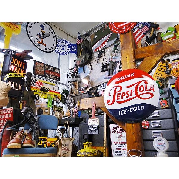 ペプシ　エンボスティンサイン　（1950年代ロゴ/ラウンド）　アメリカ雑貨　アメリカン雑貨　サインプレート　インテリア　ブランド | アメリカン レトロ | 04