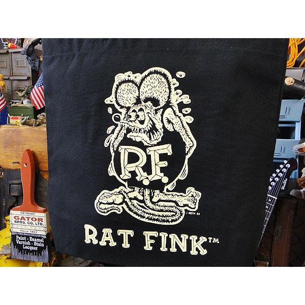 ラットフィンク　トートバッグ　（ブラック）　アメリカ雑貨　アメリカン雑貨　グッズ | RAT FINK | 01