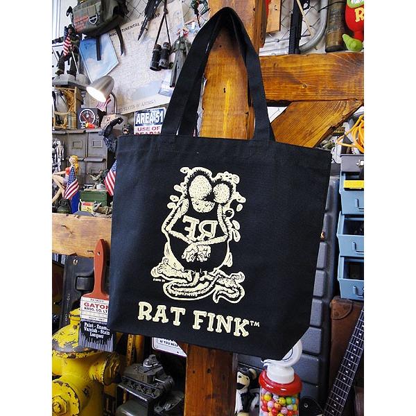 ラットフィンク　トートバッグ　（ブラック）　アメリカ雑貨　アメリカン雑貨　グッズ | RAT FINK | 04