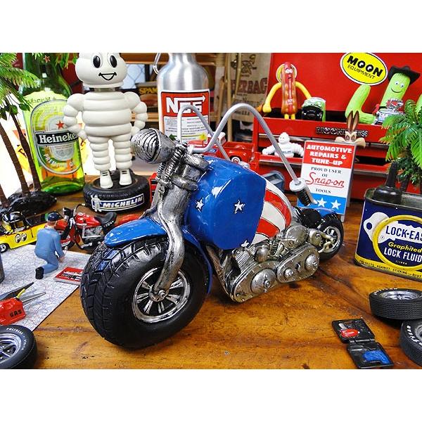 オールディーズマネーバンク　（星条旗ハーレー）　アメリカ雑貨　アメリカン雑貨　貯金箱 | 