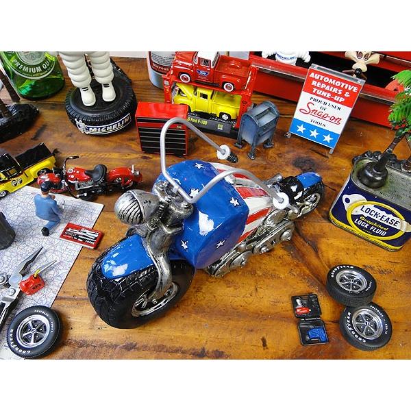 オールディーズマネーバンク　（星条旗ハーレー）　アメリカ雑貨　アメリカン雑貨　貯金箱 |  | 01