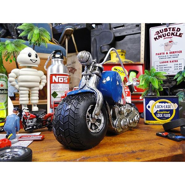 オールディーズマネーバンク　（星条旗ハーレー）　アメリカ雑貨　アメリカン雑貨　貯金箱 |  | 02