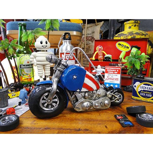 オールディーズマネーバンク　（星条旗ハーレー）　アメリカ雑貨　アメリカン雑貨　貯金箱 |  | 03