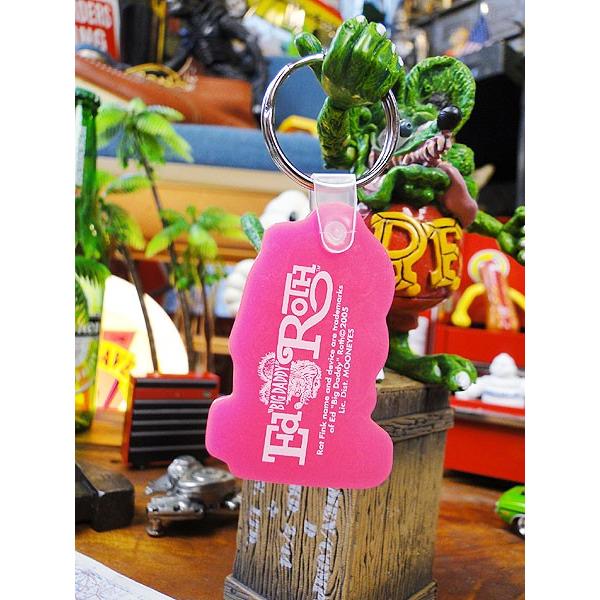 RAT FINK（ラットフィンク） ラバーキーホルダー （ピンク