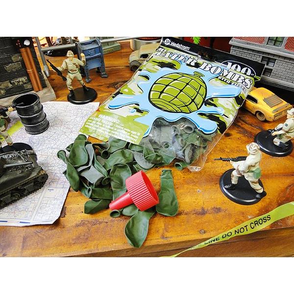 ミリタリー手榴弾　水風船 ウォーターボム 100発入 ■ アメリカ雑貨 アメリカン雑貨 ミリタリー ガレージグッズ おもしろ雑貨 |  | 02