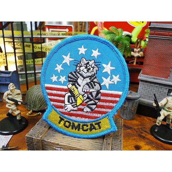 トムキャット　ミリタリーワッペン アメリカ雑貨 アメリカン雑貨 アメリカ アルファベット ミリタリー ミニ ロゴ エンブレム アイロン | 