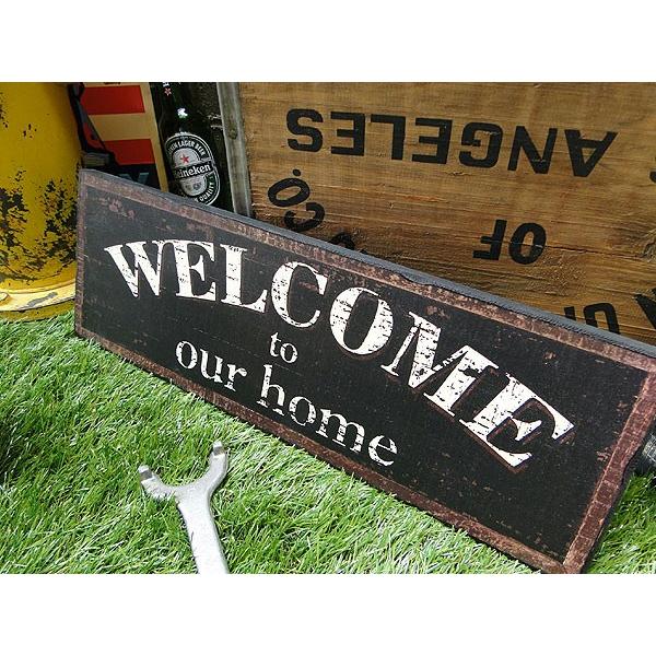 ウェルカム　アンティークボード（ブラック） アメリカ雑貨 アメリカン雑貨 壁掛け インテリア おしゃれな部屋 人気 |  | 01