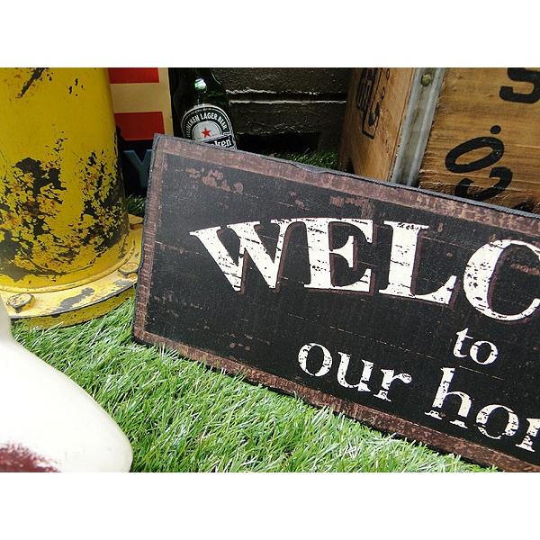 ウェルカム　アンティークボード（ブラック） アメリカ雑貨 アメリカン雑貨 壁掛け インテリア おしゃれな部屋 人気 |  | 02
