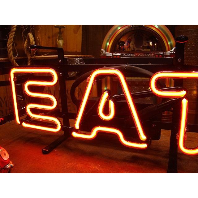 【即納】【在庫あり】 イート　ネオン管 ■ 【6ヶ月保証付き】 ■ アメリカ雑貨 アメリカン雑貨 ショップ 男前インテリア |  | 02