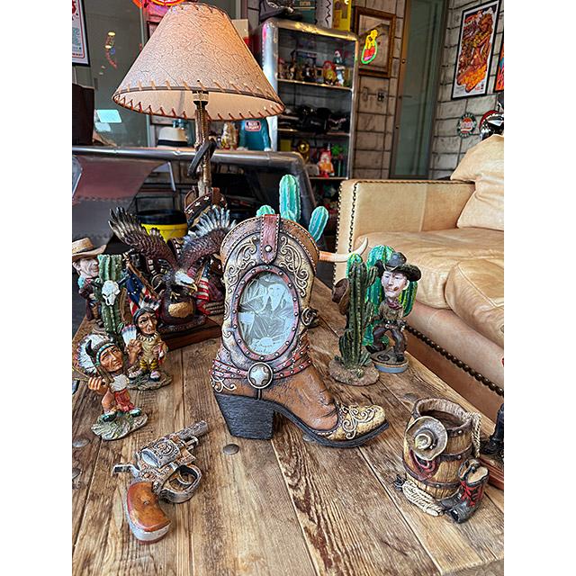 レア！70s〜アメリカアンティークサボテン木製置物カクタスUSAヴィンテージ