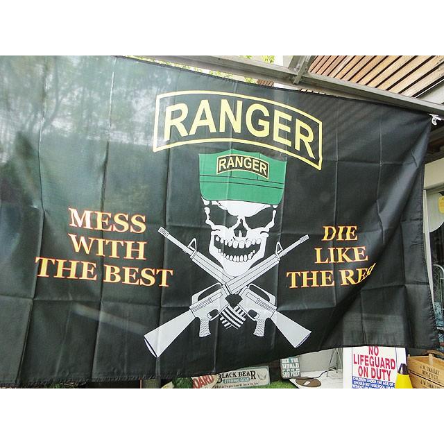 スペシャルフォース　ミリタリーフラッグ　（レンジャー/グリーンベレー/ホワイト）　■　アメリカ雑貨　アメリカン雑貨　ミリタリー |  | 01