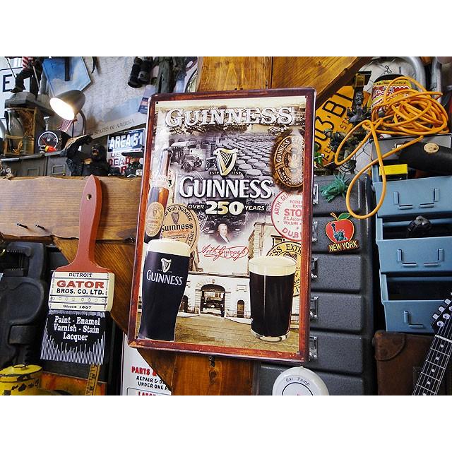 アメリカン レトロ ギネスビール 3Dパブサイン （ギネス250周年
