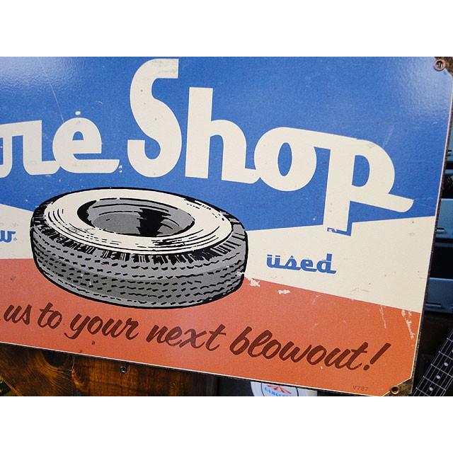 ★稀少な絶盤品★ タイヤショップ　U.S.ヘヴィースチールサイン アメリカ雑貨 アメリカン雑貨 | アメリカン レトロ | 03