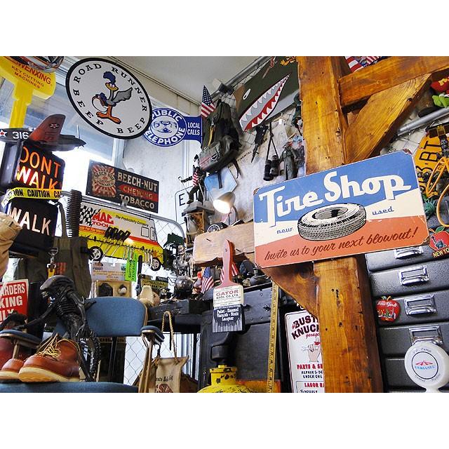 ★稀少な絶盤品★ タイヤショップ　U.S.ヘヴィースチールサイン アメリカ雑貨 アメリカン雑貨 | アメリカン レトロ | 04