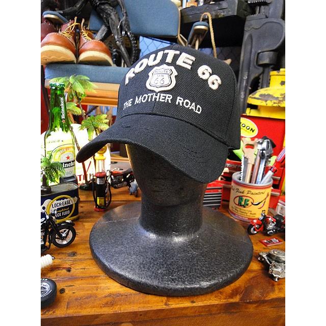 ルート66　キャップ　（ブラック） アメリカ雑貨 アメリカン雑貨 おしゃれ | 