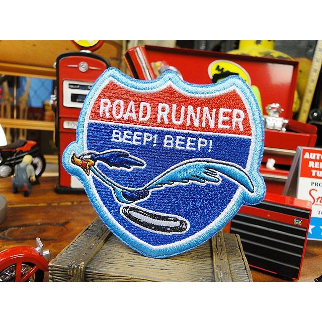 ロードランナー　ワッペン　（ロードランナーサイン）　アメリカ雑貨　アメリカン雑貨　アメリカ　エンブレム　ロゴ　キャラクター | ロードランナー