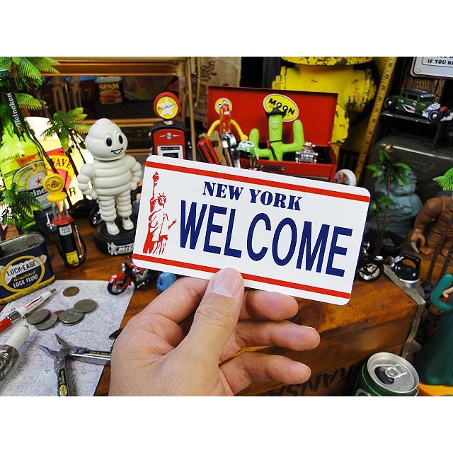 U.S.ライセンスプレートステッカー　（ニューヨーク）　アメリカン雑貨　アメリカ雑貨　ステッカー　シール 爆買 |  | 01
