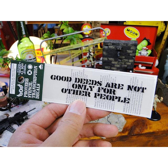 ことわざステンシル転写ステッカー　（情けは人の為ならず）　アメリカ雑貨　アメリカン雑貨　車　シール　ブランド　おもしろ | アメリカン レトロ | 02