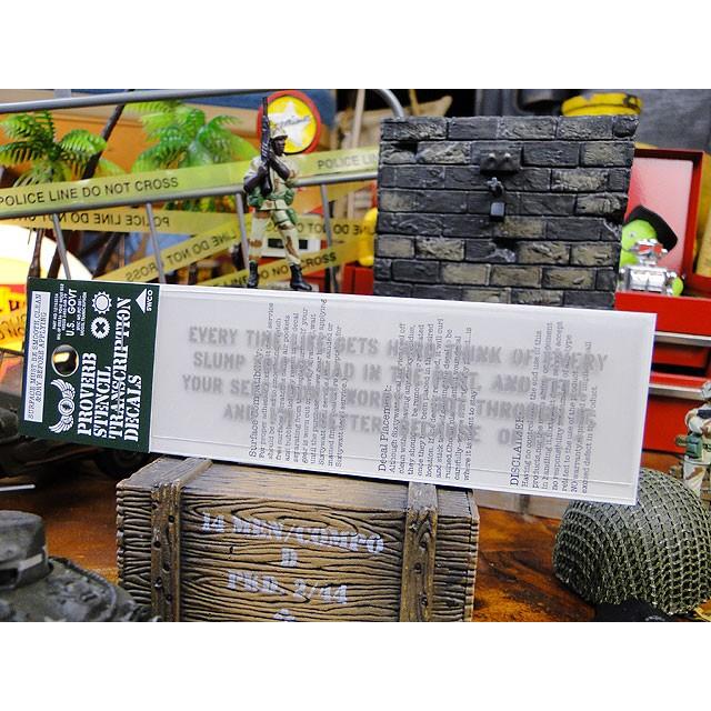 ことわざステンシル転写ステッカー　（人生に行き詰まったら過去のスランプを思い出そう）　アメリカ雑貨　アメリカン雑貨　車　シール | アメリカン レトロ