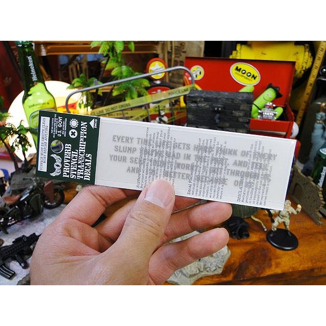 ことわざステンシル転写ステッカー　（人生に行き詰まったら過去のスランプを思い出そう）　アメリカ雑貨　アメリカン雑貨　車　シール | アメリカン レトロ | 02