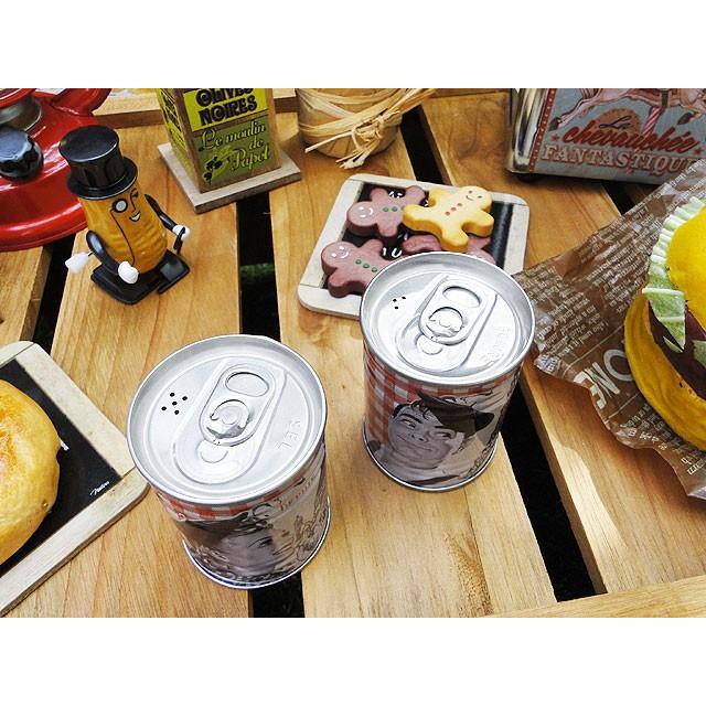 フレンチアメリカン　ソルト＆ペッパーポット　2個セット　（ビストロ・パリ）　アメリカン雑貨 アメリカ雑貨 | アメリカン レトロ | 01
