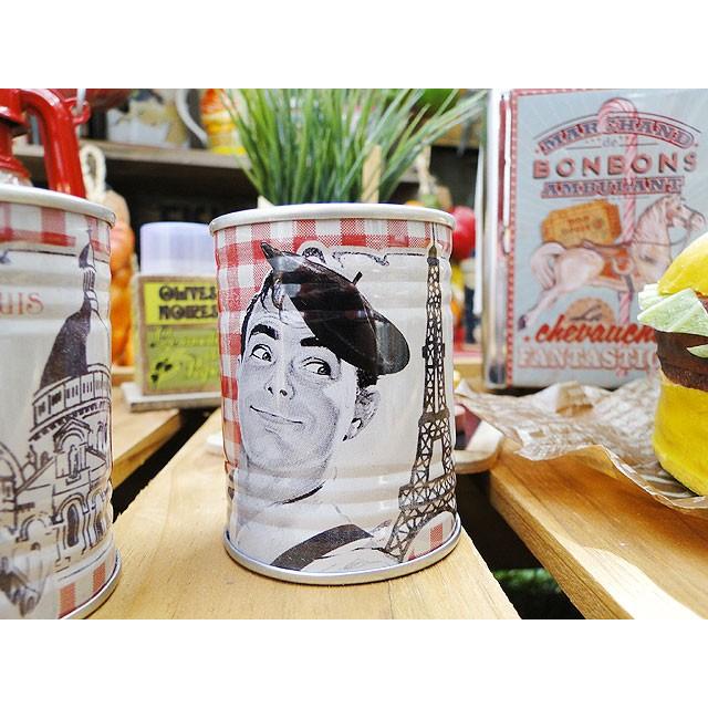 フレンチアメリカン　ソルト＆ペッパーポット　2個セット　（ビストロ・パリ）　アメリカン雑貨 アメリカ雑貨 | アメリカン レトロ | 03