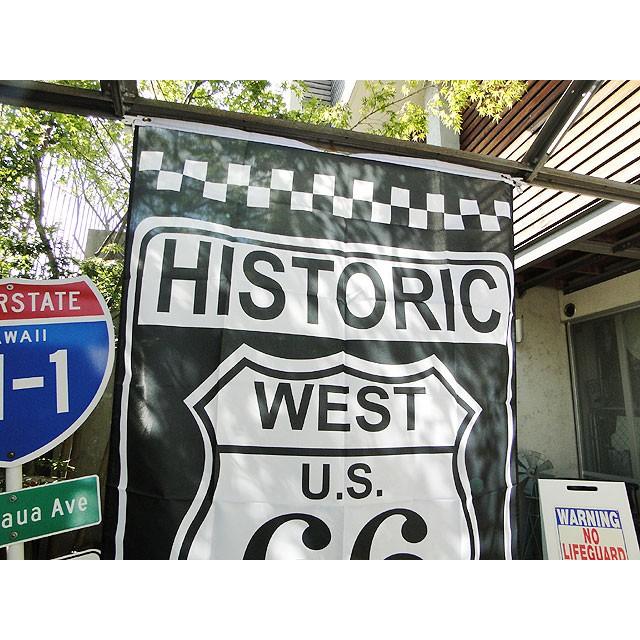 ルート66　ビッグサイズフラッグ　（ヒストリック）　アメリカ雑貨　アメリカン雑貨　旗　インテリア　小物　壁飾り　おしゃれ　人気 |  | 01