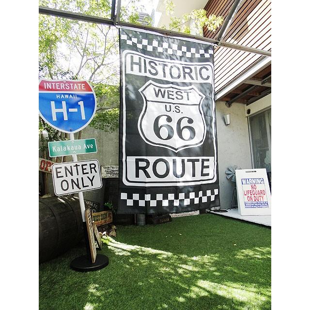 ルート66　ビッグサイズフラッグ　（ヒストリック）　アメリカ雑貨　アメリカン雑貨　旗　インテリア　小物　壁飾り　おしゃれ　人気 |  | 05