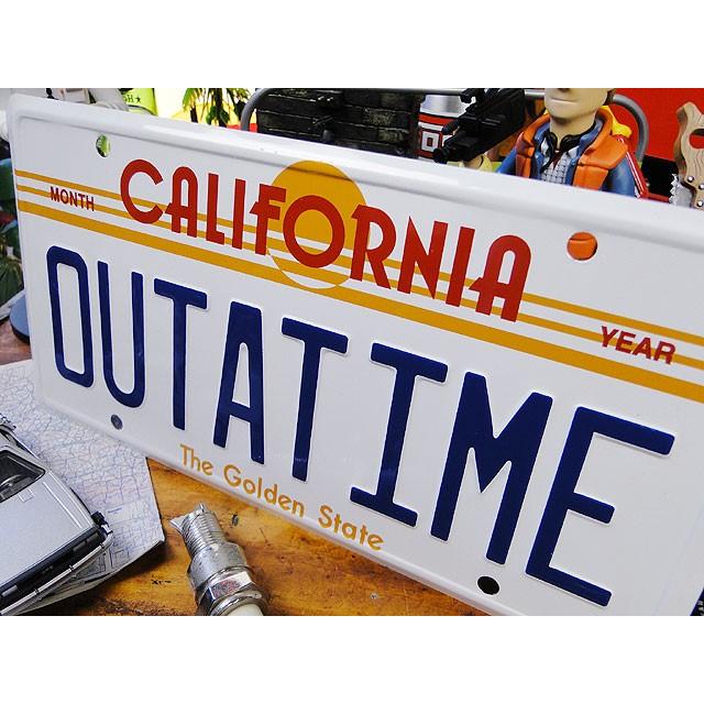 映画　バック　トゥ　ザ　フューチャー　デロリアン　ライセンスプレート ■ アメリカン雑貨 アメリカ雑貨 | アメリカン レトロ | 01