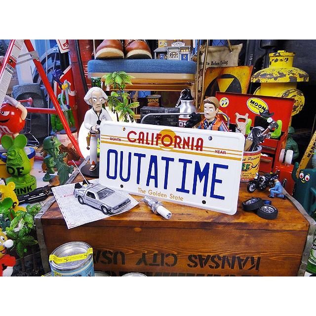 映画　バック　トゥ　ザ　フューチャー　デロリアン　ライセンスプレート ■ アメリカン雑貨 アメリカ雑貨 | アメリカン レトロ | 02