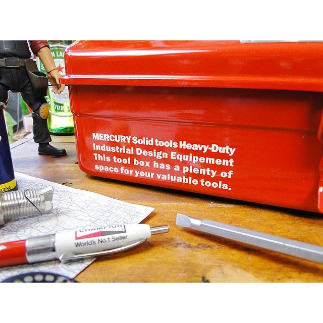 マーキュリーツールボックス　（レッド）　■　アメリカン雑貨　アメリカ雑貨　MERCURY　道具箱　ブランド　工具箱　インテリア　雑貨 | MERCURY | 02