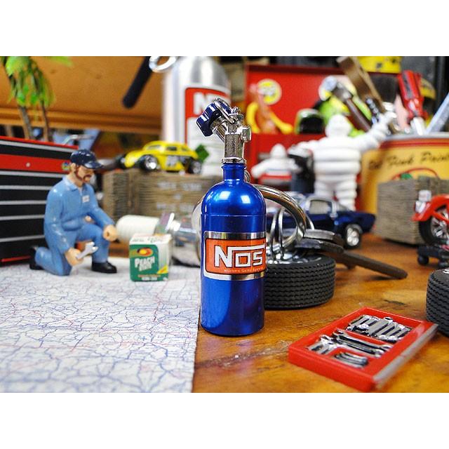 クルマのカスタムパーツ　キーホルダー　（NOSニトロボンベ/ブルー）　アメリカ雑貨　アメリカン雑貨 |  | 02