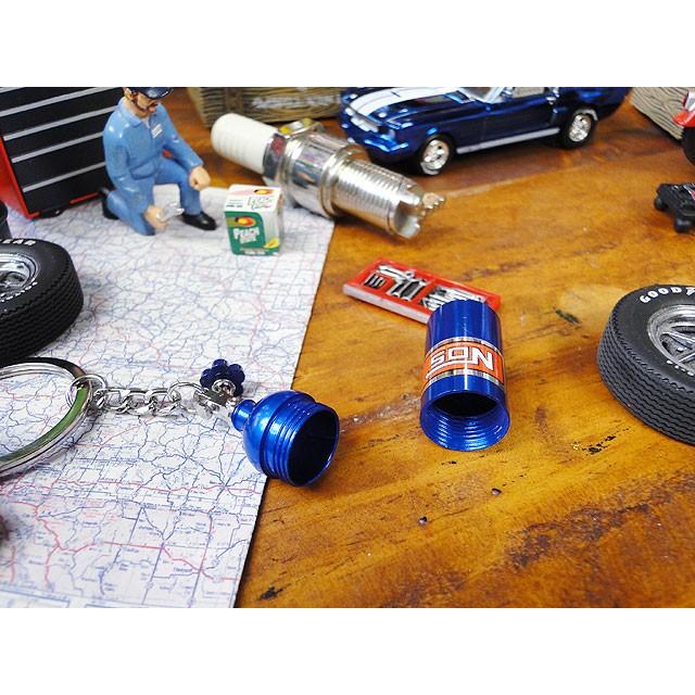 クルマのカスタムパーツ　キーホルダー　（NOSニトロボンベ/ブルー）　アメリカ雑貨　アメリカン雑貨 |  | 03