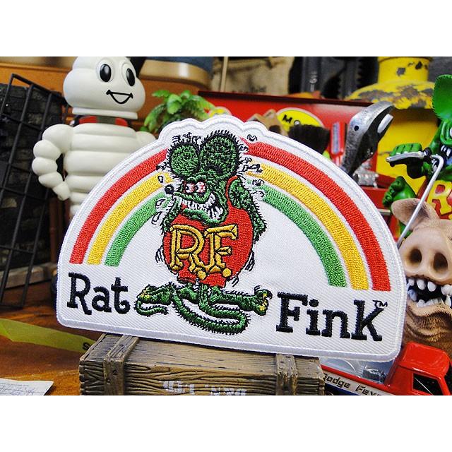 ラットフィンクのワッペン レインボー アメリカ雑貨 アメリカン雑貨 アメコミ アメキャラ おしゃれ グッズ キャラクター アメリカ雑貨通販キャンディタワー 通販 Yahoo ショッピング