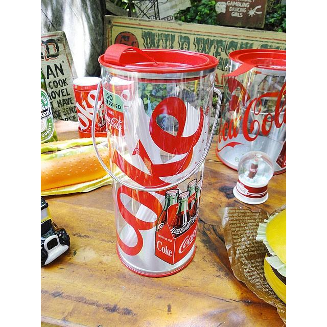 コカ・コーラブランド　クリアストレージ小物入れ　（カトラリーセット付き）　アメリカ雑貨　アメリカン雑貨 | Coca Cola