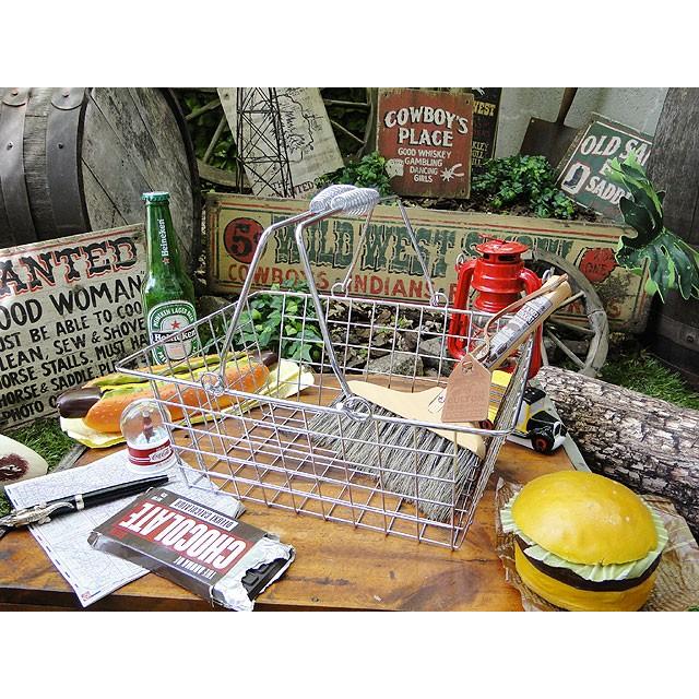 ワイヤーバスケット　（クローム/Mサイズ）　アメリカン雑貨　アメリカ雑貨 | 