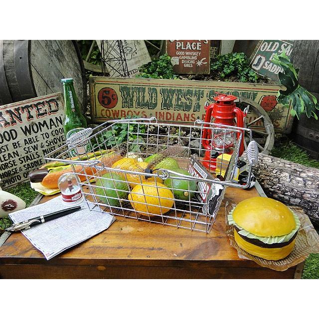 ワイヤーバスケット　（クローム/Mサイズ）　アメリカン雑貨　アメリカ雑貨 |  | 03