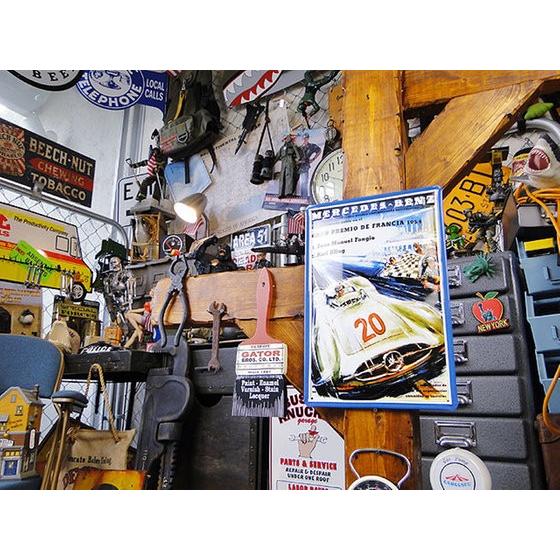 世界の名車＆クラシックカー　3Dメタルサイン　（メルセデスGP　フランシア1954　フランス）　アメリカン雑貨　アメリカ雑貨 |  | 05