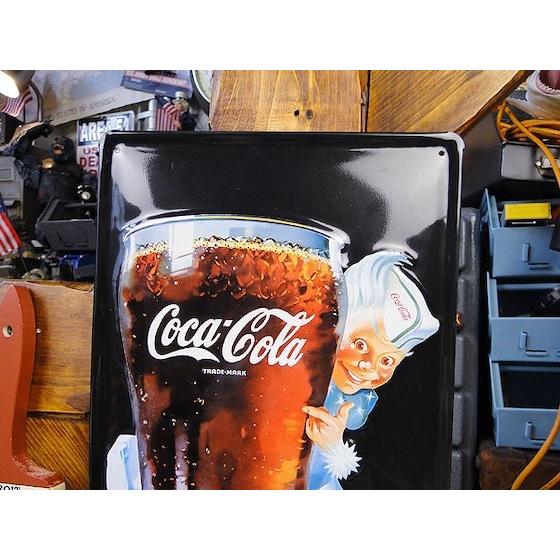 昔のアドバタイジング　3Dメタルサイン　（コカ・コーラスプライトボーイ/縦デザイン）　アメリカン雑貨 アメリカ雑貨 |  | 01
