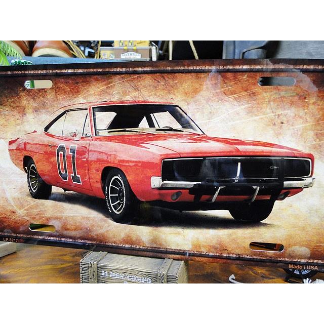 1969　ダッジ　チャージャー　ライセンスプレート　（GENERAL LEE）　アメリカ雑貨　アメリカン雑貨　小物　通販　部屋　輸入 |  | 01