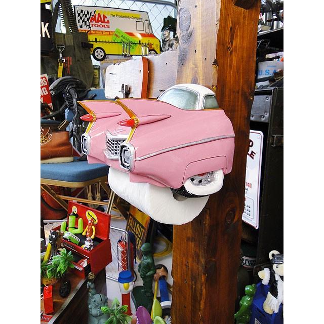 クラシックカー　トイレットペーパーホルダー　（ピンクキャデラック）　アメリカン雑貨　アメリカ雑貨 爆買 |  | 02